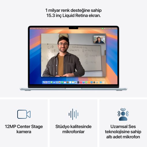 MacBook Air 15 M4 Görüntü ve Ses