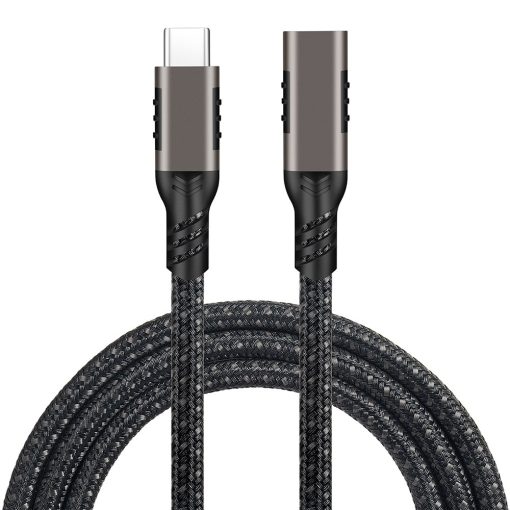 Qgeem Extension 100W 4K 1 Metre Type-C Uzatma Kablosu 6974393005857 Uyumluluk