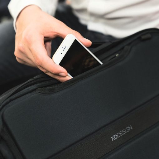 XD Design Bobby Bizz Anti-Theft Siyah 15 inç Macbook El ve Sırt Çantası P705.571 Gizli Cep