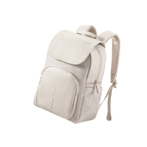 XD Design Bobby Soft Daypack Anti-Theft Krem Sırt Çantası P705.983 Yan Görünümü