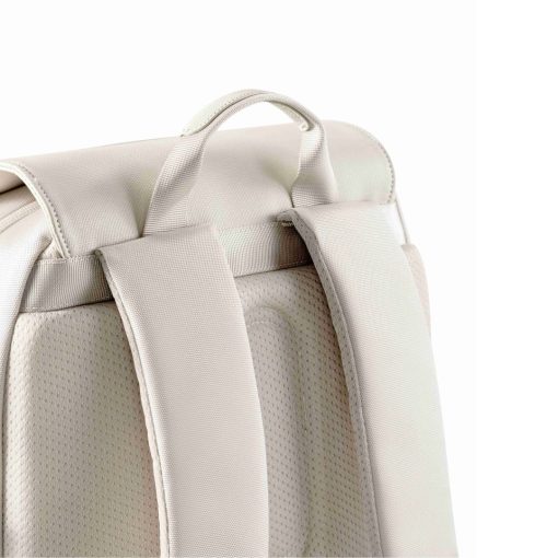 XD Design Bobby Soft Daypack Anti-Theft Krem Sırt Çantası P705.983 El Tutamacı