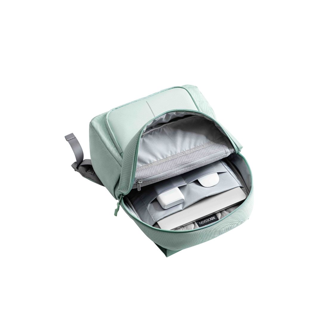XD Design Bobby Soft Daypack Anti-Theft Yeşil Sırt Çantası P705.987 İç Tasarımı