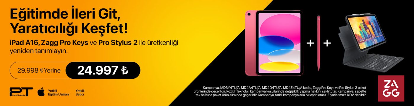 iPad A16 ve Zagg Arabanner