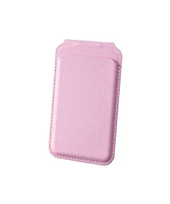 Bix TMW2 Magsafe Uyumlu Manyetik Pembe Deri Cüzdan