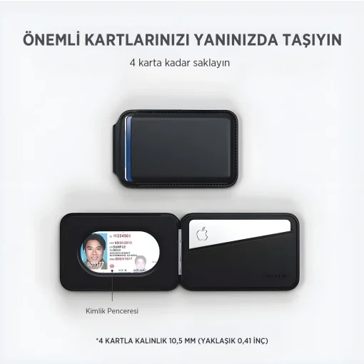 Bix TMW2 Manyetik Deri Cüzdan Kartlık