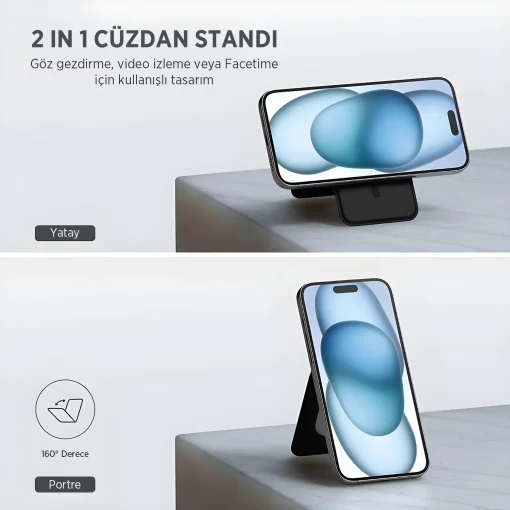 Bix TMW2 Manyetik Deri Cüzdan Stand Özellikli