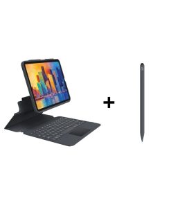 iPad Eğitim Seti 13 Zagg Pro Keys ve Zagg Pro Stylus 2 Pencil Gri