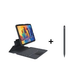 iPad Aksesuar Seti 13 – Zagg Pro Keys (13 inç), Zagg Pro Stylus 2 Gri