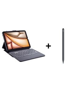 iPad Aksesuar Seti 11 Zagg Klavye ve Gri Kalem