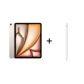 Kolej Seti 24 – iPad Air 11 inç (M2) Wi-Fi + Cellular 128GB Yıldız Işığı ve Apple Pencil (USB-C)