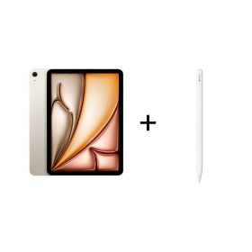 Kolej Seti 22 – iPad Air 11 inç (M2) Wi-Fi 128GB Yıldız Işığı ve Apple Pencil (USB-C)