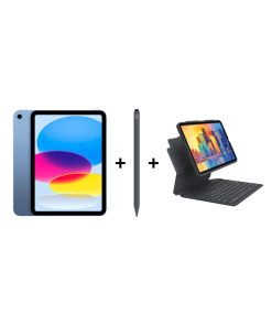 iPad Eğitim Seti 14 - iPad A16 Wi-Fi Mavi, Zagg Pro Stylus 2 Gri Kalem ve Zagg Pro Keys