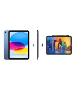 iPad Eğitim Seti 14 - iPad A16 Wi-Fi Mavi, Zagg Pro Stylus 2 Gri Kalem ve Zagg Pro Keys