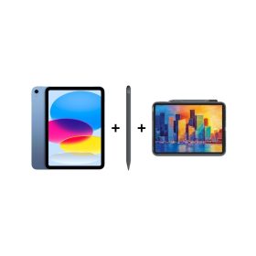 iPad Eğitim Seti 14 – iPad (A16) 128GB Mavi, Zagg Pro 2 Gri ve Zagg Kılıf