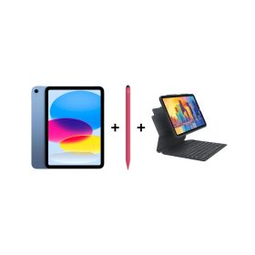 iPad Eğitim Seti 14 – iPad (A16) 128GB Mavi, Zagg Pro 2 Pembe ve Zagg Kılıf