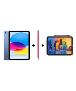 iPad Eğitim Seti 14 - iPad A16 Wi-Fi Mavi, Zagg Pro Stylus 2 Pembe Kalem ve Zagg Pro Keys