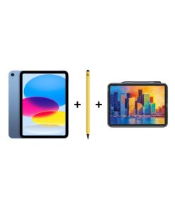 iPad Eğitim Seti 14 - iPad A16 Wi-Fi Mavi, Zagg Pro Stylus 2 Sarı Kalem ve Zagg Pro Keys
