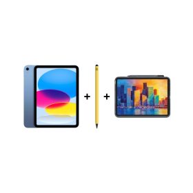 iPad Eğitim Seti 14 – iPad (A16) 128GB Mavi, Zagg Pro 2 Sarı ve Zagg Kılıf