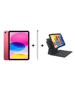 iPad Eğitim Seti 14 - iPad A16 Wi-Fi Pembe, Zagg Pro Stylus 2 Beyaz Kalem ve Zagg Pro Keys