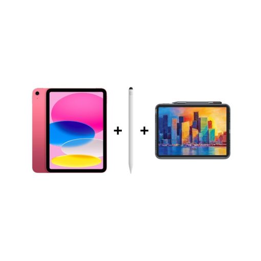 iPad Eğitim Seti 14 - iPad A16 Wi-Fi Pembe, Zagg Pro Stylus 2 Beyaz Kalem ve Zagg Pro Keys