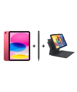 iPad Eğitim Seti 14 - iPad A16 Wi-Fi Pembe, Zagg Pro Stylus 2 Gri Kalem ve Zagg Pro Keys