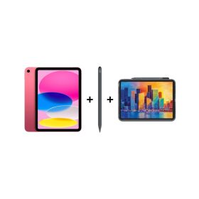 iPad Eğitim Seti 14 – iPad (A16) 128GB Pembe, Zagg Pro 2 Gri ve Zagg Kılıf