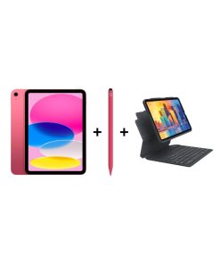 iPad Eğitim Seti 14 - iPad A16 Wi-Fi Pembe, Zagg Pro Stylus 2 Pembe Kalem ve Zagg Pro Keys
