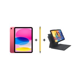 iPad Eğitim Seti 14 – iPad (A16) 128GB Pembe, Zagg Pro 2 Sarı ve Zagg Kılıf