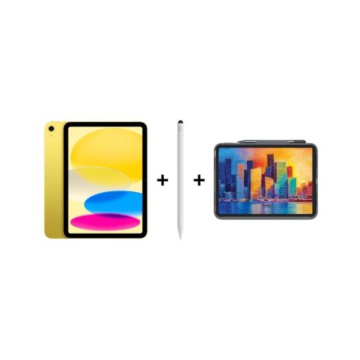 iPad Eğitim Seti 14 - iPad A16 Wi-Fi Sarı, Zagg Pro Stylus 2 Beyaz Kalem ve Zagg Pro Keys