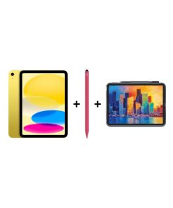 iPad Eğitim Seti 14 - iPad A16 Wi-Fi Sarı, Zagg Pro Stylus 2 Pembe Kalem ve Zagg Pro Keys