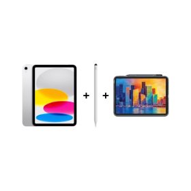 iPad Eğitim Seti 14 – iPad (A16) 128GB Gümüş, Zagg Pro 2 Beyaz ve Zagg Kılıf