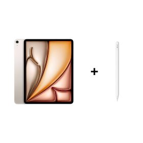 Kolej Seti 32 – iPad Air 13 inç (M2) Wi-Fi + Cellular 512GB Yıldız Işığı ve Apple Pencil (USB-C)