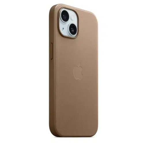 iPhone 15 Mikro Dokuma Kılıf Vizon Grisi Tuş Tasarımı MT3C3ZM/A