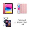 Edu Set 1 iPad A16 Pembe, Zore Rose Gold Kılıf, Lito Ekran Koruyucu ve 1 Yıl Teknokask