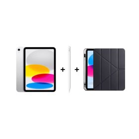 İTK Eğitim Seti 22 – iPad Air 11 inç (A16) 128GB Gümüş, Apple Pencil (USB-C) ve Zore Tri Folding Kılıf Siyah