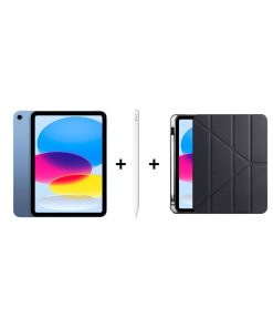 iPad A16 Mavi, Apple Pencil USB-C ve Zore Kılıf