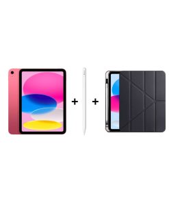 iPad A16 Pembe, Apple Pencil USB-C ve Zore Kılıf