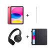 iPad A16 Pembe, Apple Pencil USB-C, Zore Kılıf ve JBL Kablosuz Kulaklık