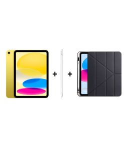 iPad A16 Sarı, Apple Pencil USB-C ve Zore Kılıf