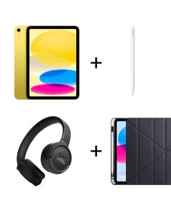 iPad A16 Sarı, Apple Pencil USB-C, Zore Kılıf ve JBL Kablosuz Kulaklık