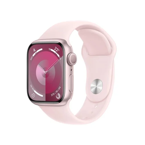 Apple Watch Series 9 GPS 41mm Pembe Alüminyum Kasa Yan Görünüm MR933TU/A