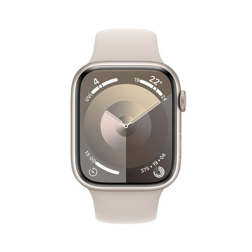 Apple Watch Series 9 GPS 45mm Yıldız Işığı Aluminyum Kasa Spor Kordon MR973TU/A