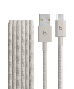 Beats USB-A – USB-C Örgü Kablo (1,5 m) Granit Beji MDGJ4EEA/A