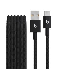 Beats USB-A – USB-C Örgü Kablo (1,5 m) Jet Siyah MDGG4EE/A