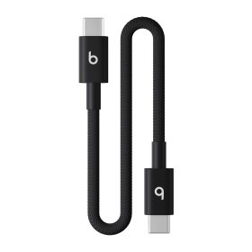 Beats USB-C – USB-C Örgülü Kısa Kablo (20 cm) Jet Siyah MEQ94EE/A