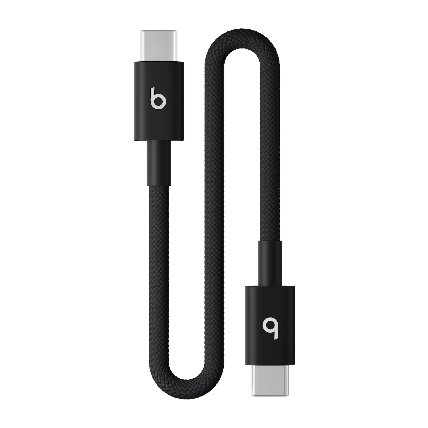 Beats USB-C USB-C Örgülü Kısa Kablo 20 cm Jet Siyah MEQ94EE/A