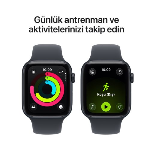Apple Watch SE 3 GPS 40mm Gece Yarısı Spor Kordon Antrenman