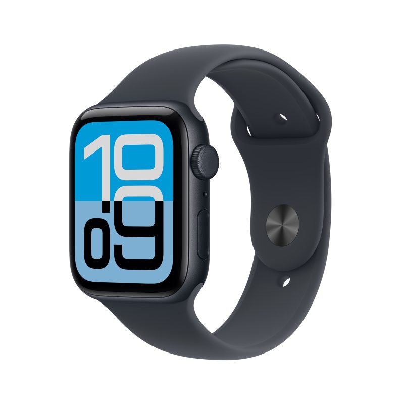 Apple Watch SE 3 GPS + Cellular 44mm Gece Yarısı Alüminyum Kasa Gece Yarısı Spor Kordon M/L MEPJ4TU/A
