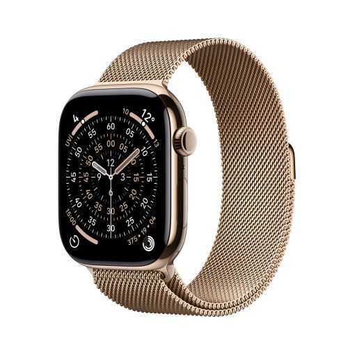 Apple Watch Series 11 GPS + Cellular Altın Titanyum Milano Loop