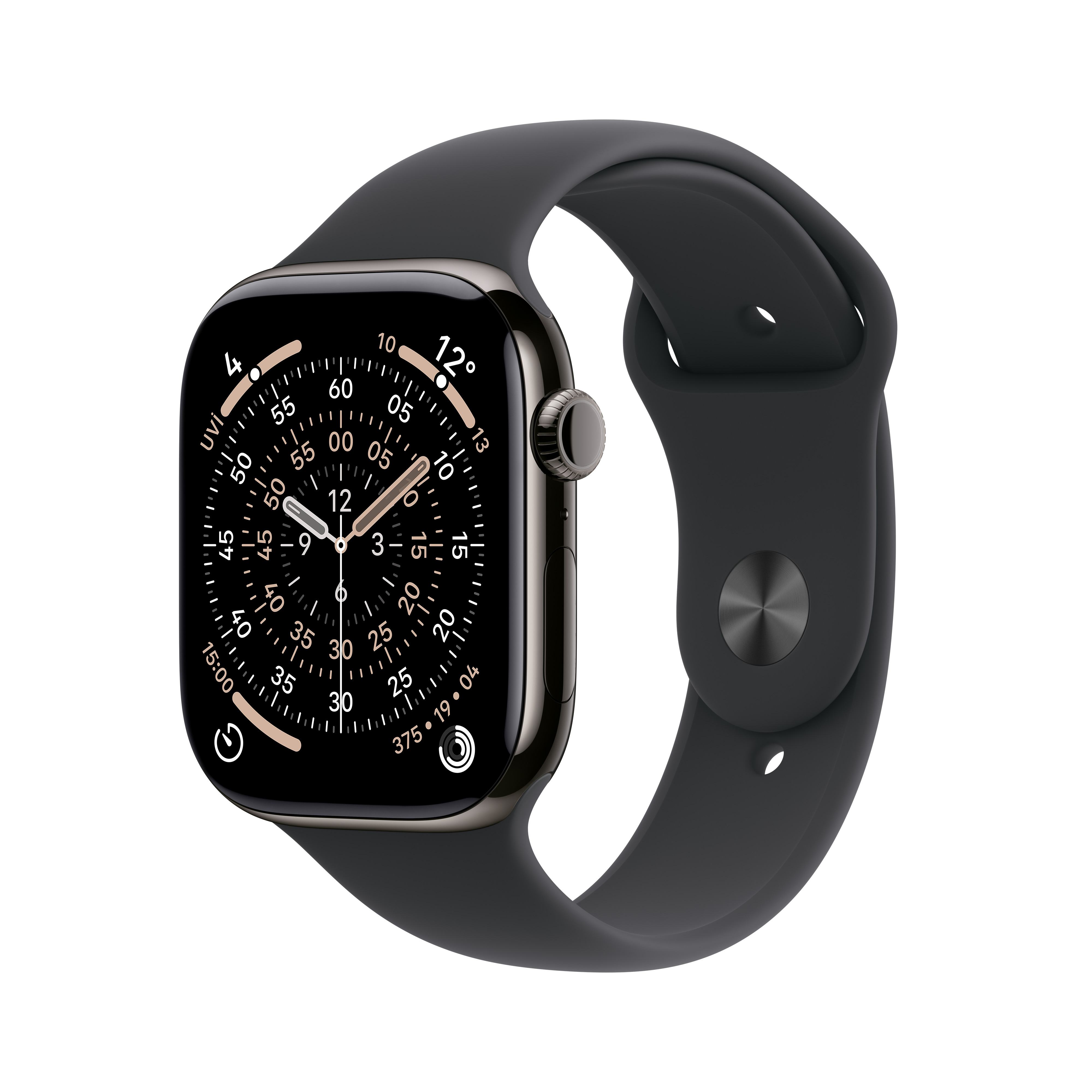 Apple Watch Series 11 GPS + Cellular Arduvaz Titanyum Spor Kordon